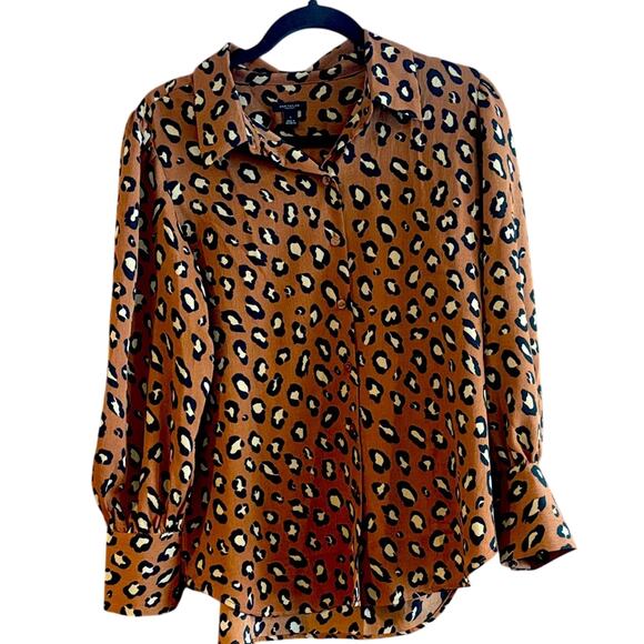 Ann Taylor Leopard Print Blouse - Picture 1 of 2